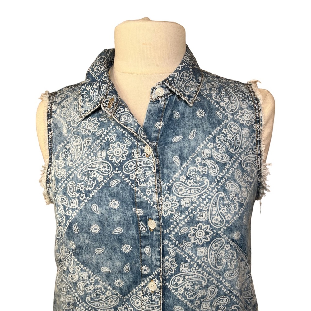 ❌SOLD ❌Hippie Laundry • Denim Bandana Dress • Western